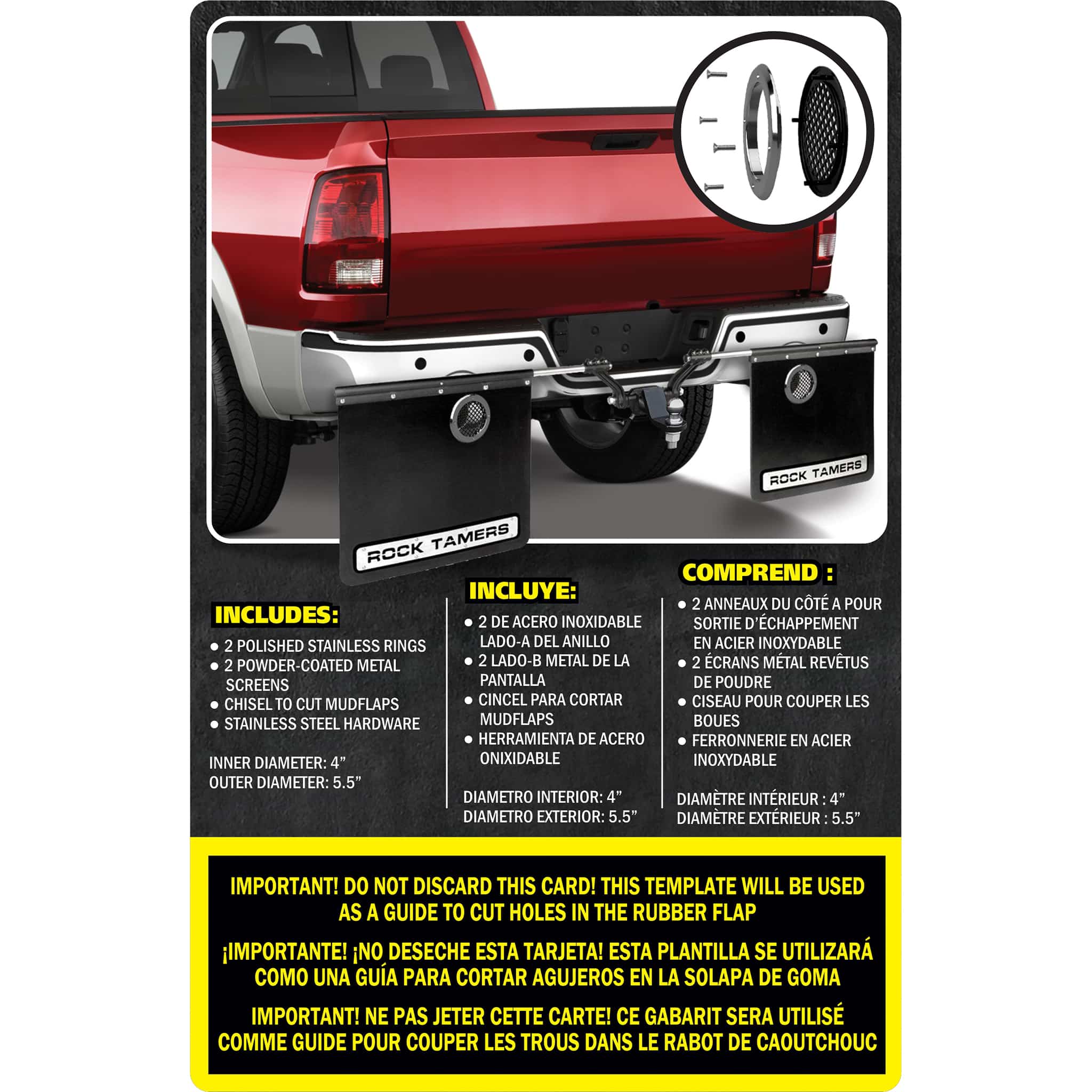 ROCK TAMERS EXHAUST OUTLET