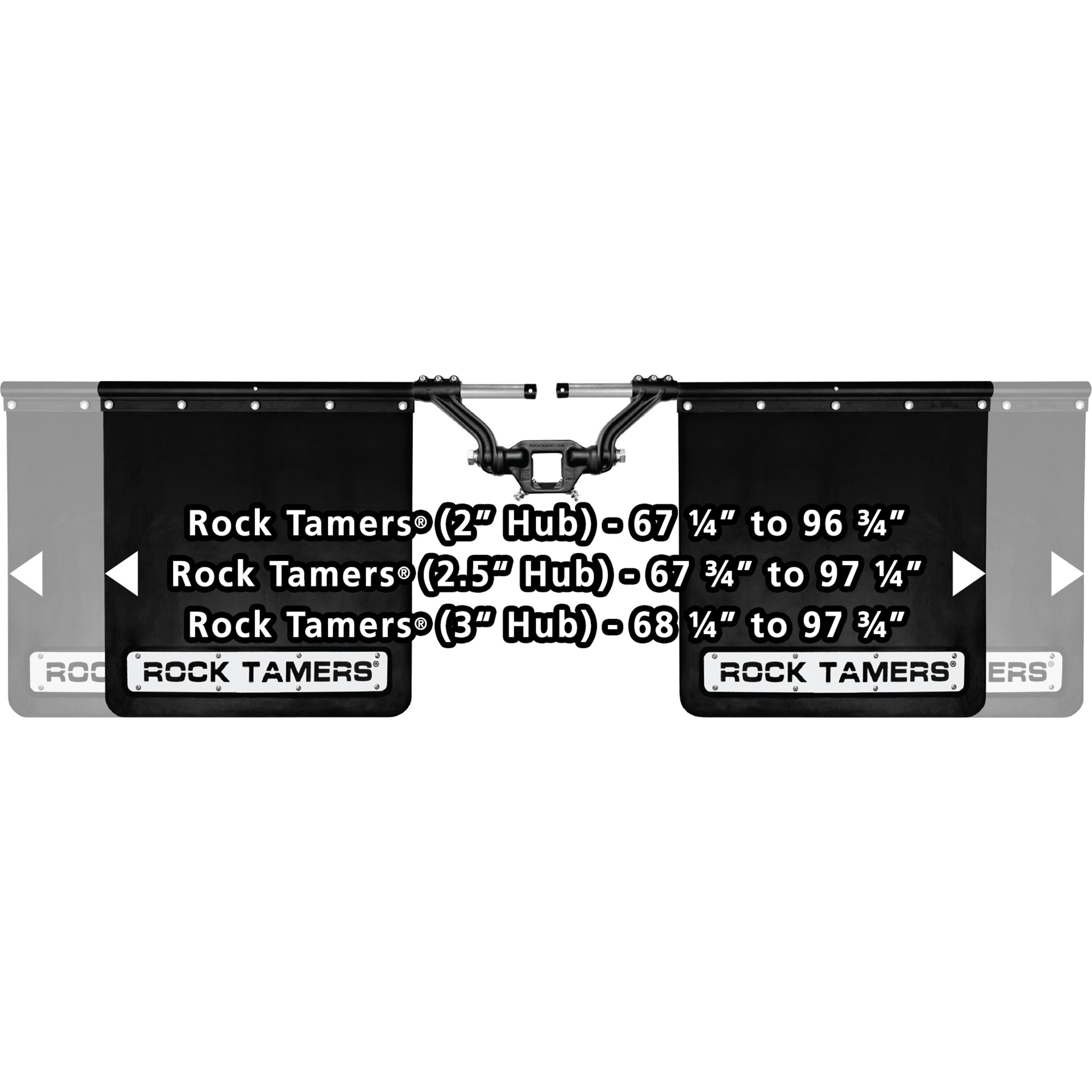 Rock Tamers 00110 Mudflap System (for 2.5″ Hub)