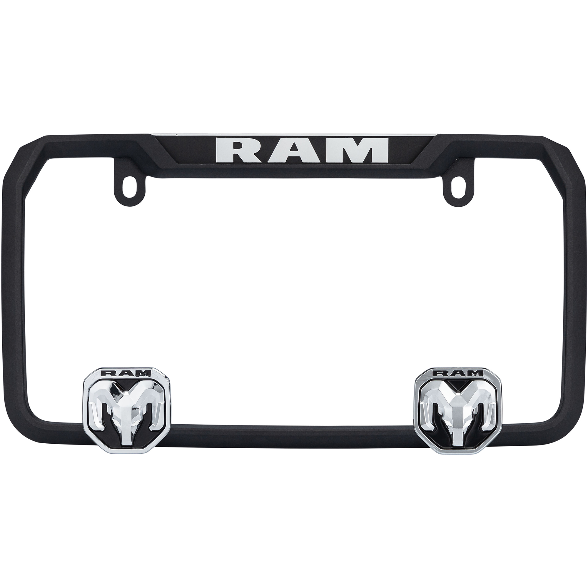 RAM License Plate Frame, Matte Black