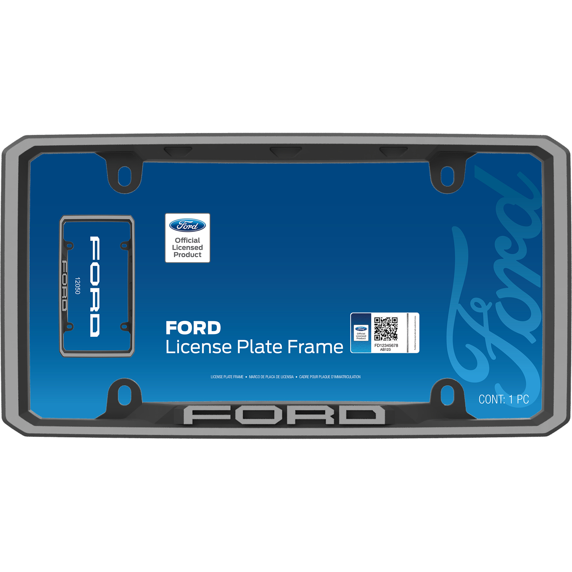 Ford License Plate Frame, Black