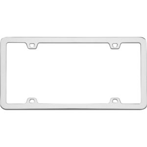 Cruiser Accessories Neo license plate frame in chrome, front view