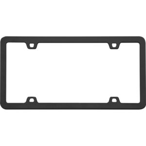 Cruiser Accessories Neo license plate frame in black, front view