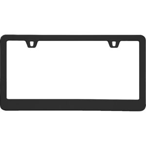 Cruiser Accessories Neo classic license plate frame in black, front view