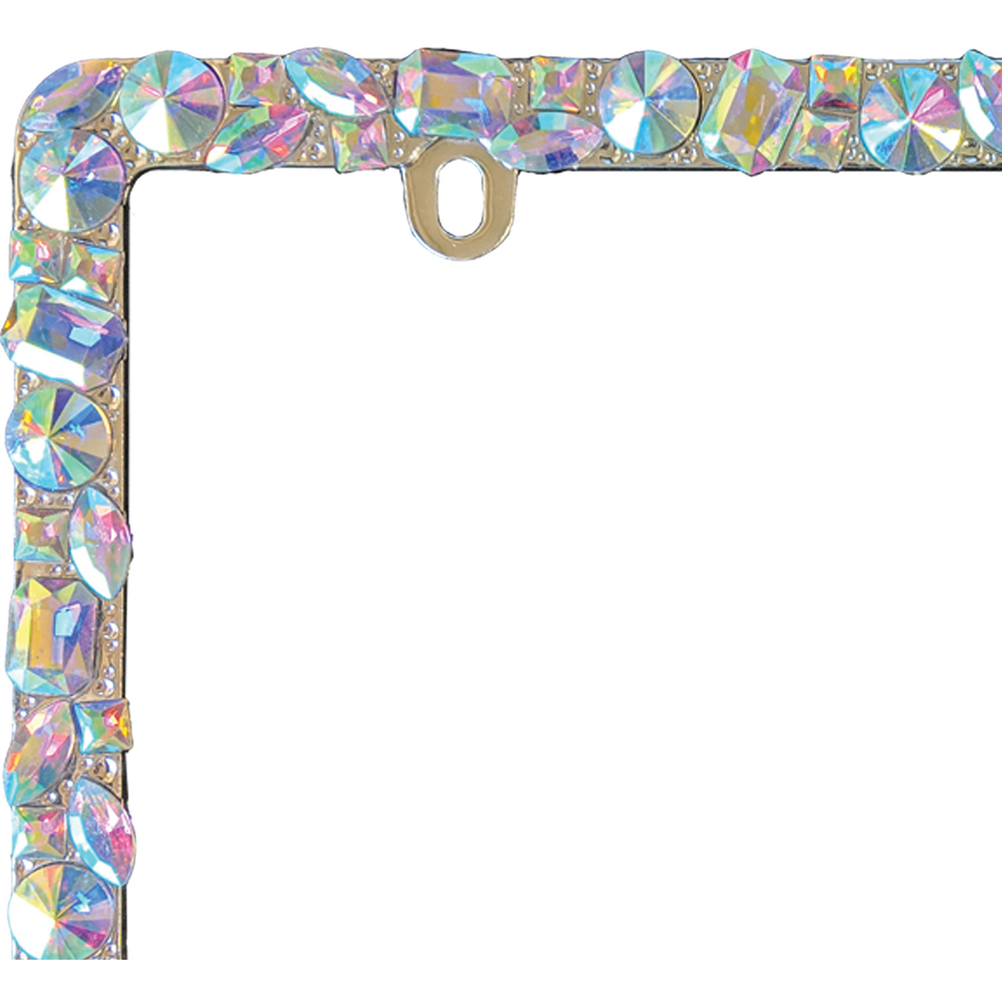 Dazzle License Plate Frame, Chrome