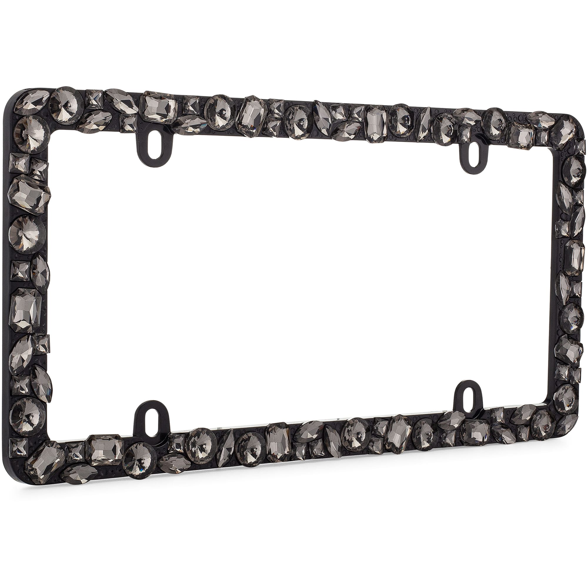 Dazzle License Plate Frame, Black