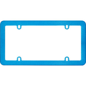 Cruiser Accessories Anodized license plate frame blue, front view