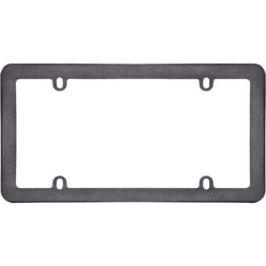 Cruiser Accessories Anodized license plate frame gray, front view