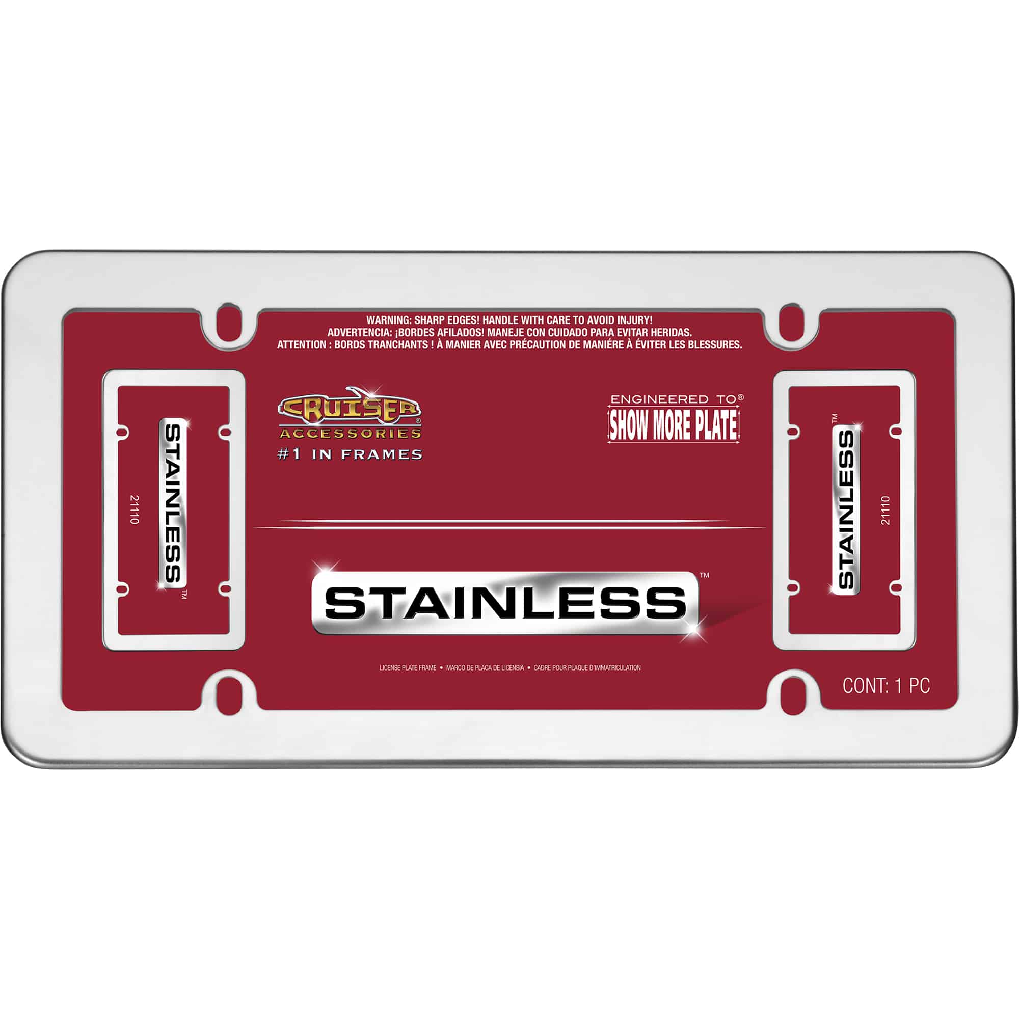 Stainless License Plate Frame, Stainless Steel
