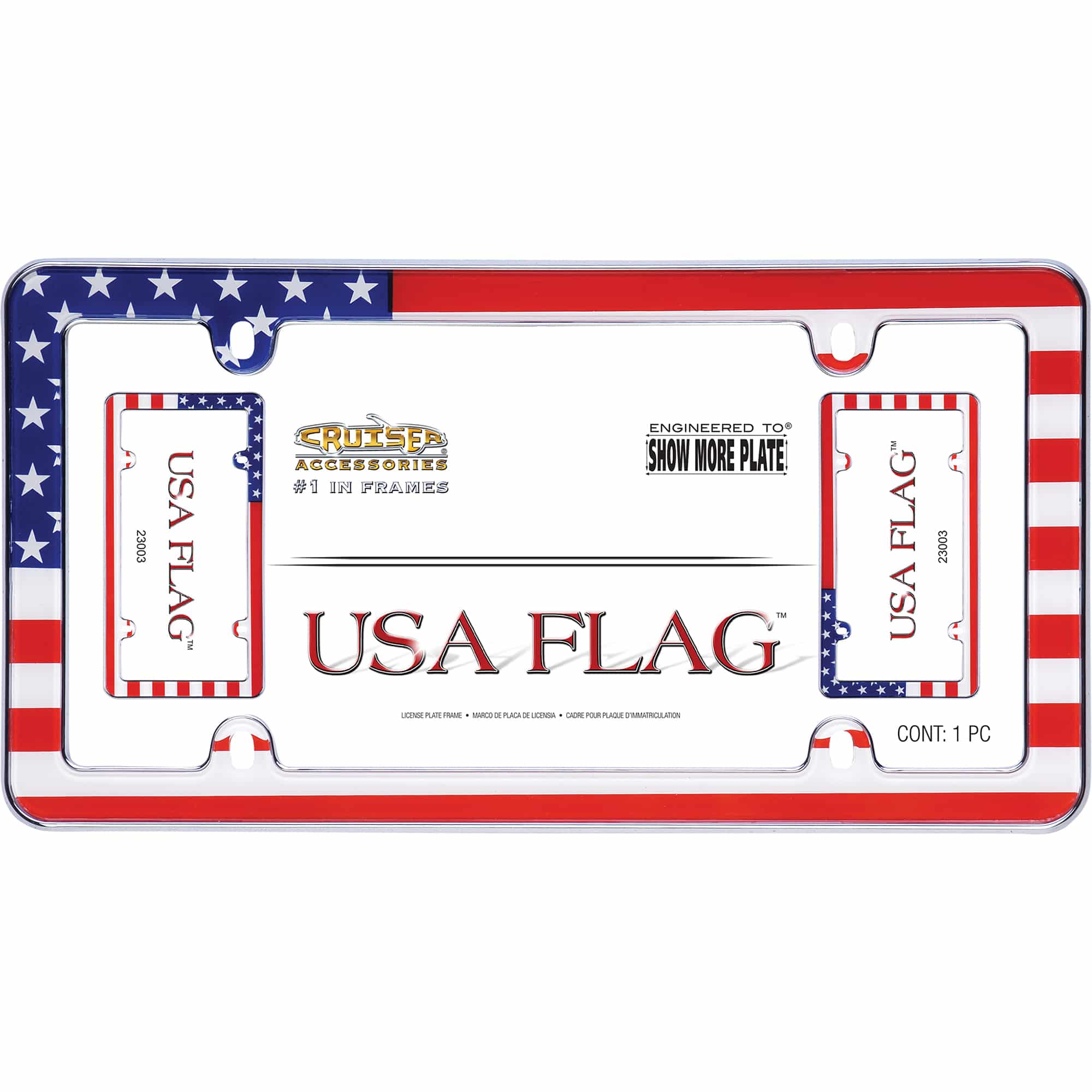 USA Flag License Plate Frame