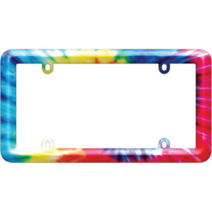 Cruiser Accessories Tie dye license plate frame, front view