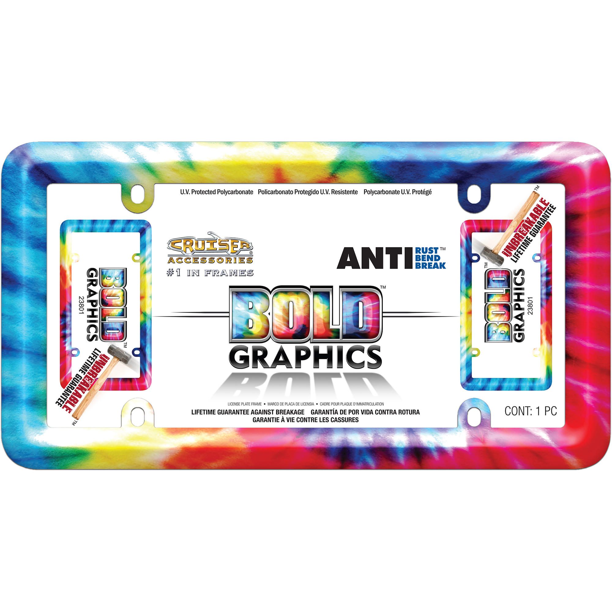 Tie Dye License Plate Frame