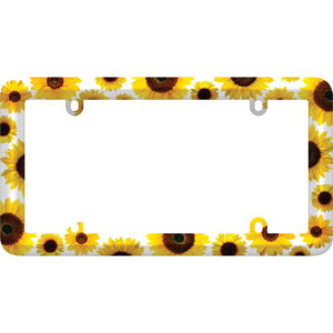 Cruiser Accessories Sunflower license plate frame, front view