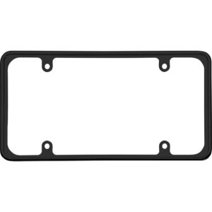 Cruiser Accessories Perimeter license plate frame in black, front view