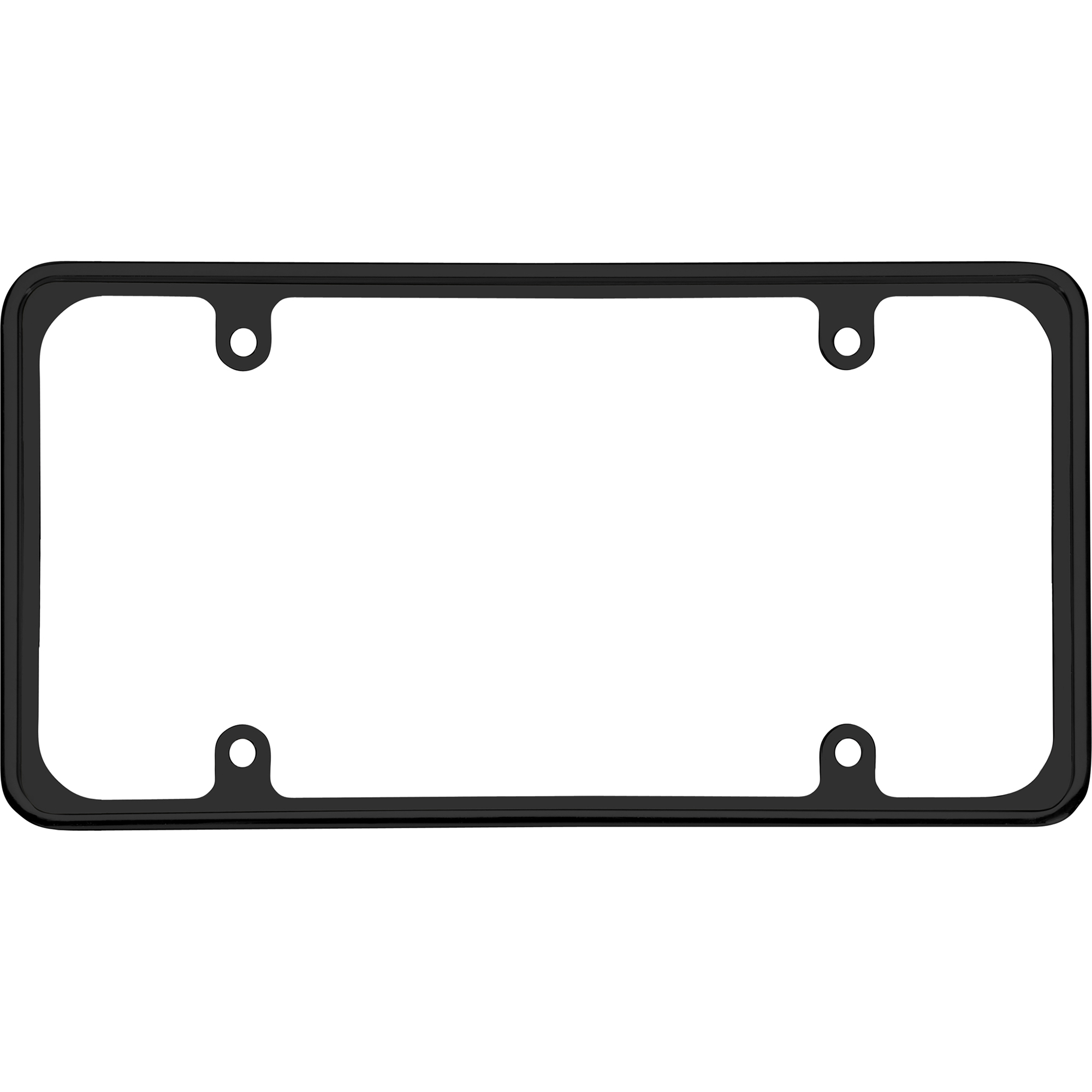 Perimeter License Plate Frame, Black