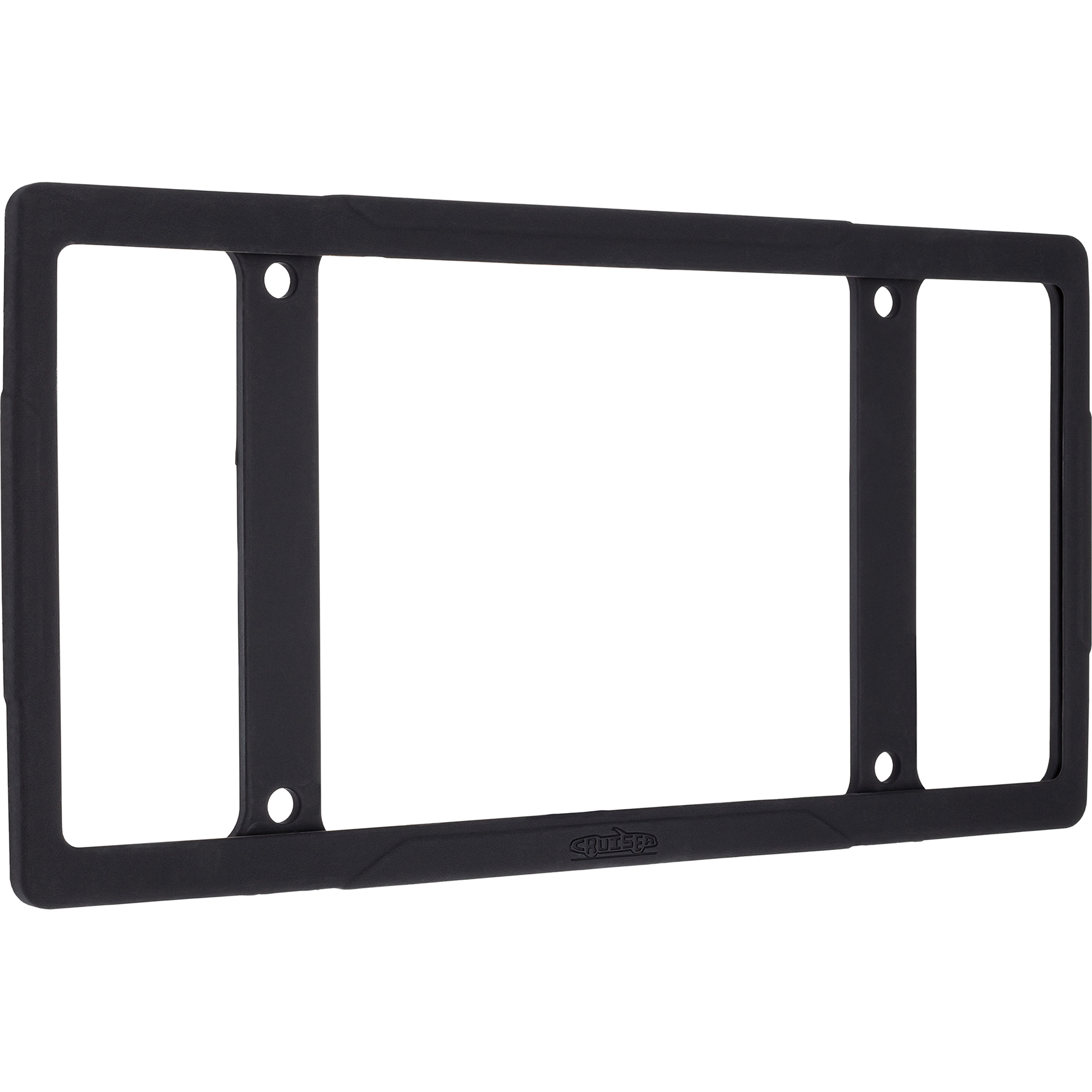 Silicone License Plate Frame, Black