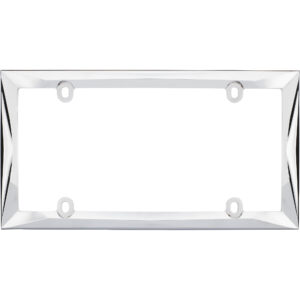 Cruiser Accessories Contour license plate frame in chrome, front view