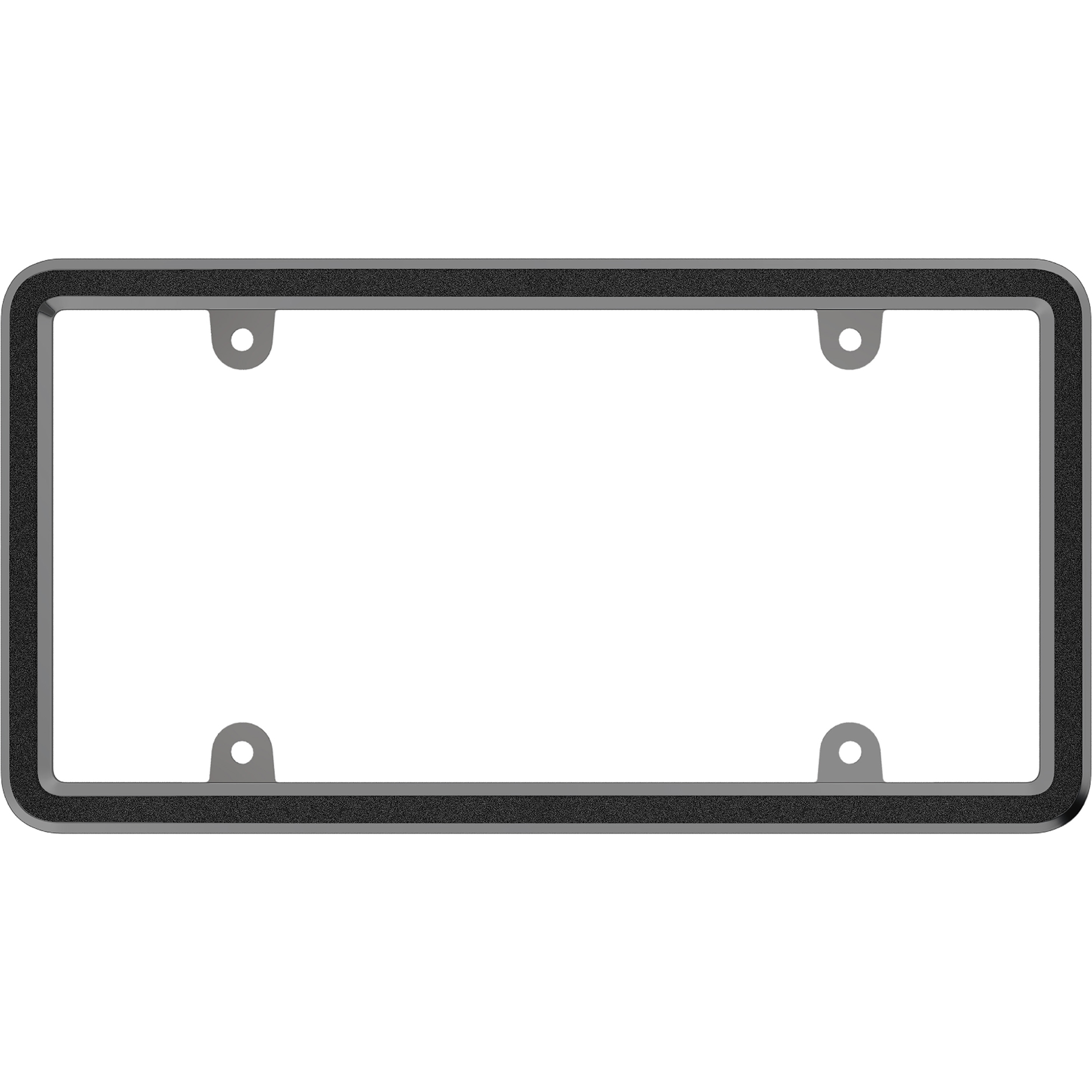 Bevel License Plate Frame, Dark Smoke