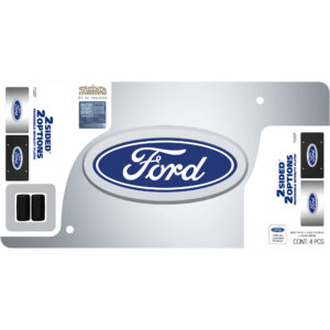 Cruiser Accessories Ford two sided novelty plate in package view