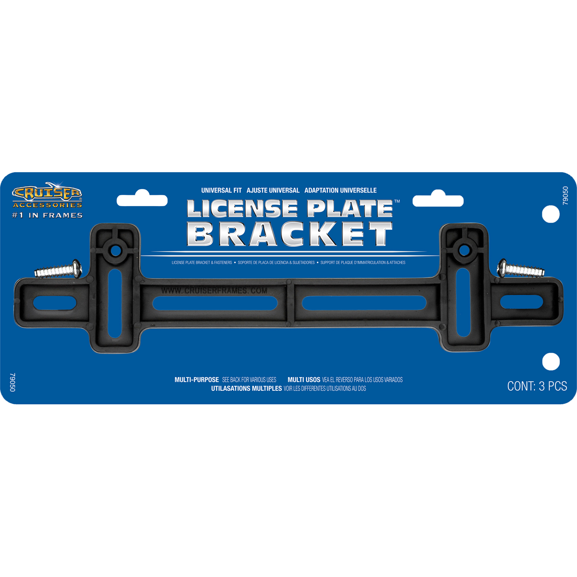 License Plate Bracket, Black