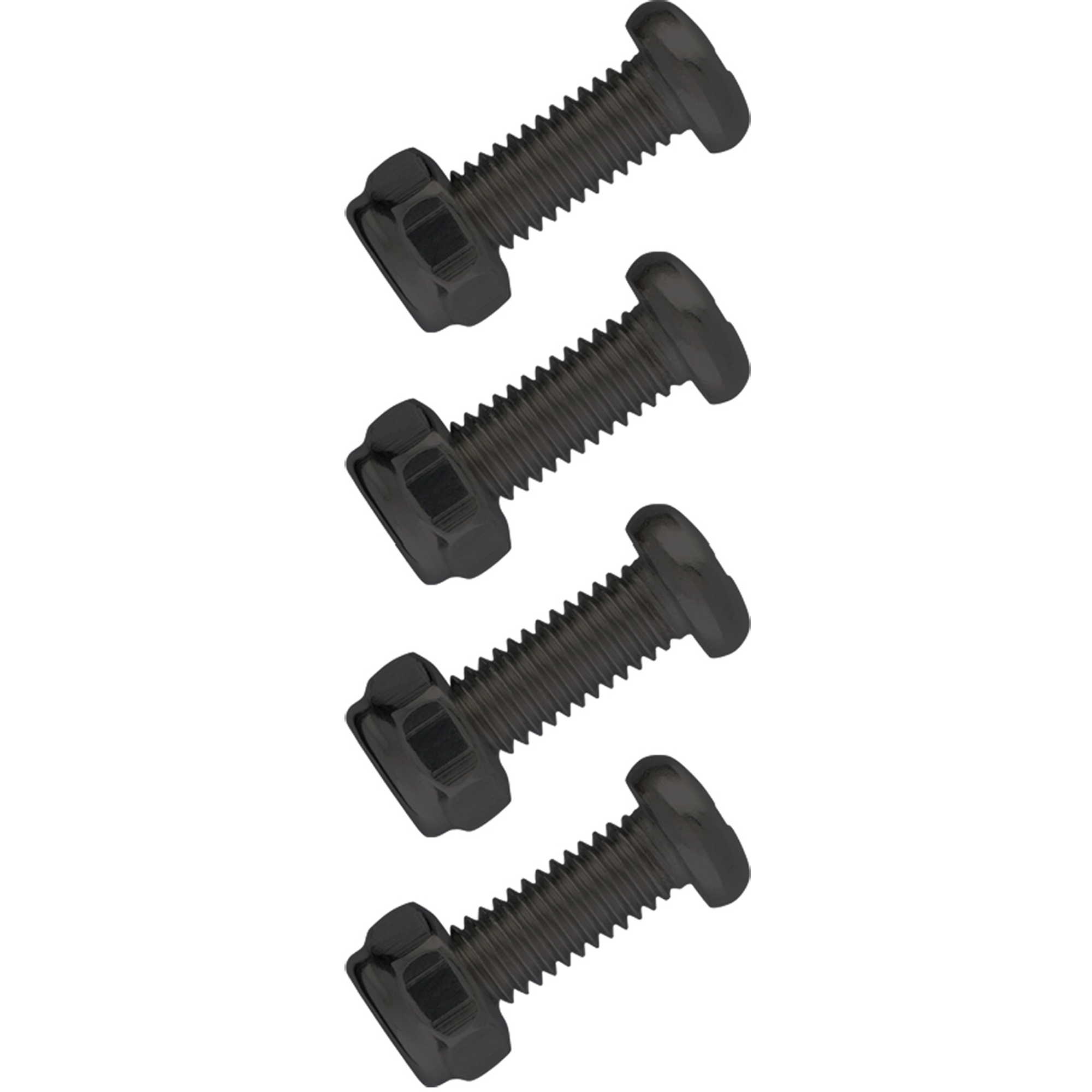 Stainless Steel License Plate Fasteners, Black PTFE