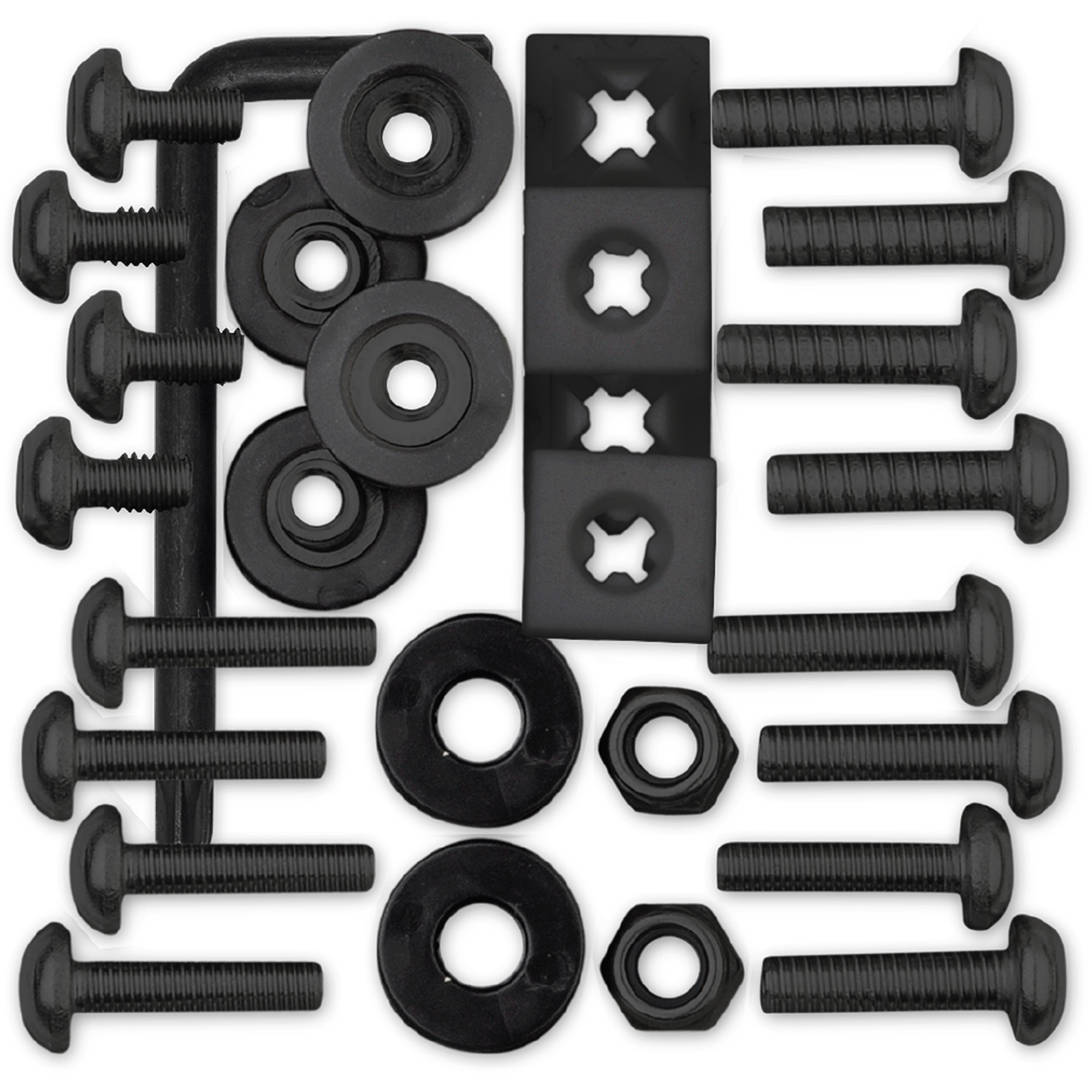 Ultimate License Plate Fasteners Kit, Black