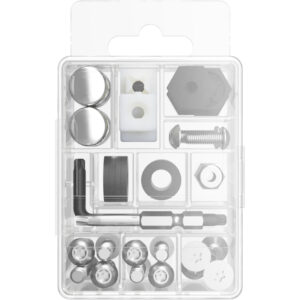 Cruiser Accessories Ultimate Pro Plus Locking license plate fasteners kit, front view