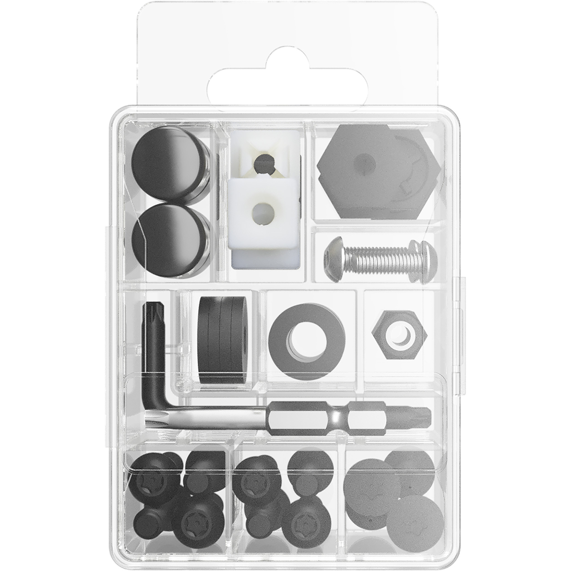 Ultimate Pro Plus Kit License Plate Fasteners, Black