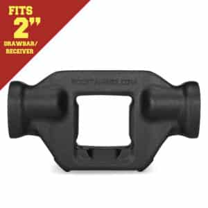 Rock Tamers 2 inch hub fits drawbar/receiver infographic