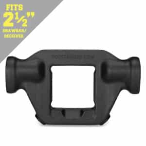 Rock Tamers 2.5 inch hub fits drawbar/receiver infographic