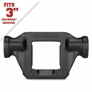 Rock Tamers 2 inch hub fits drawbar/receiver infographic