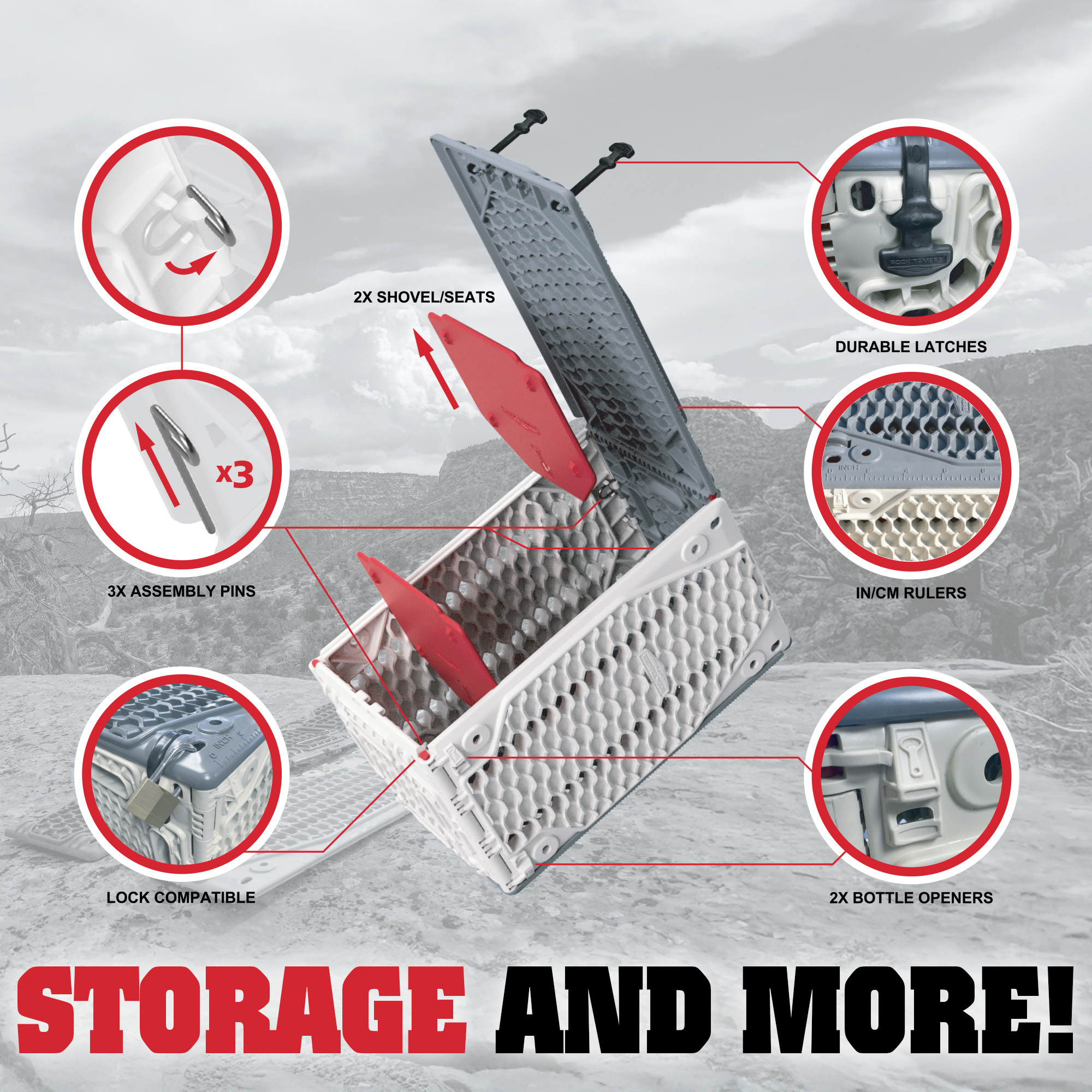 ROCK TAMERS TRACTION CRATE