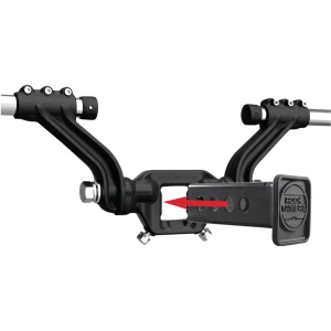 Rock Tamers Shin Tamer close up install view going into a 2" center hub