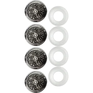 Cruiser Accessories smoke pave license plate fastener caps, front view